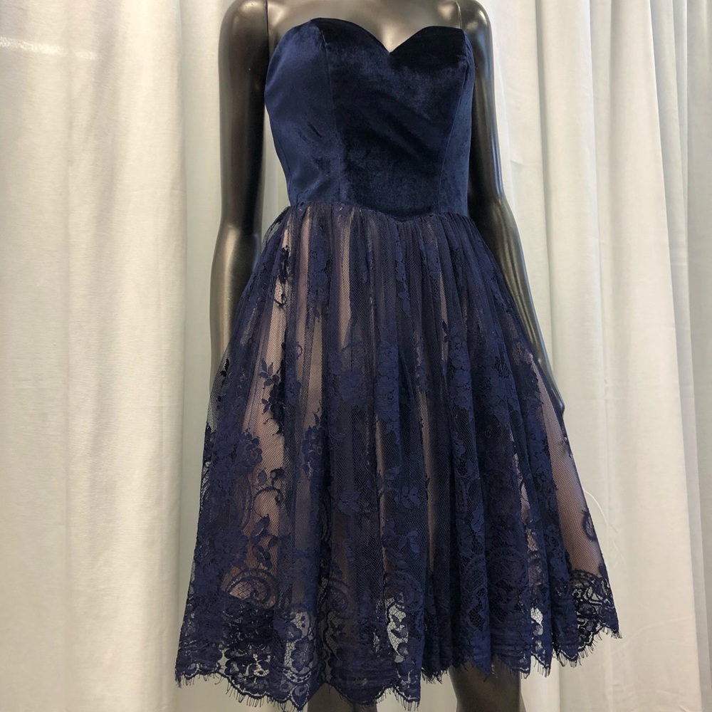 Velvet and Lace Dress